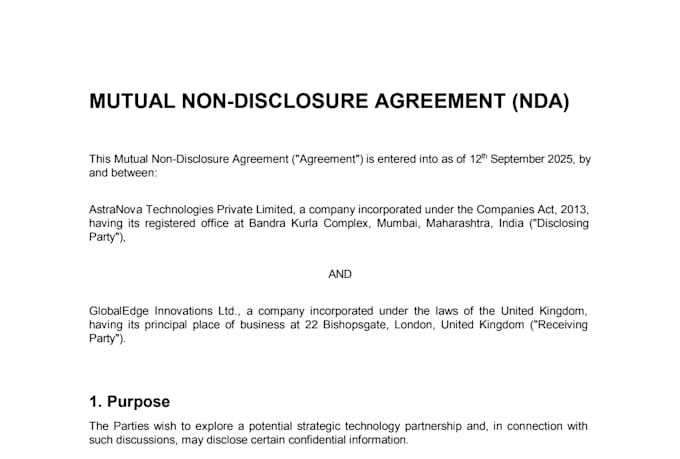 draft legally sound startup contracts and founder agreements
